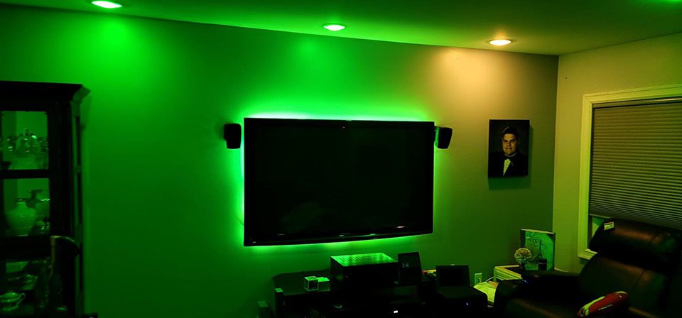 Mrs U Do It set Philips Hue LEDs for Irish Weekend theme