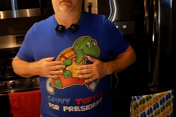 U Do It wearing Merch Savvy Turtle For President T-Shirt