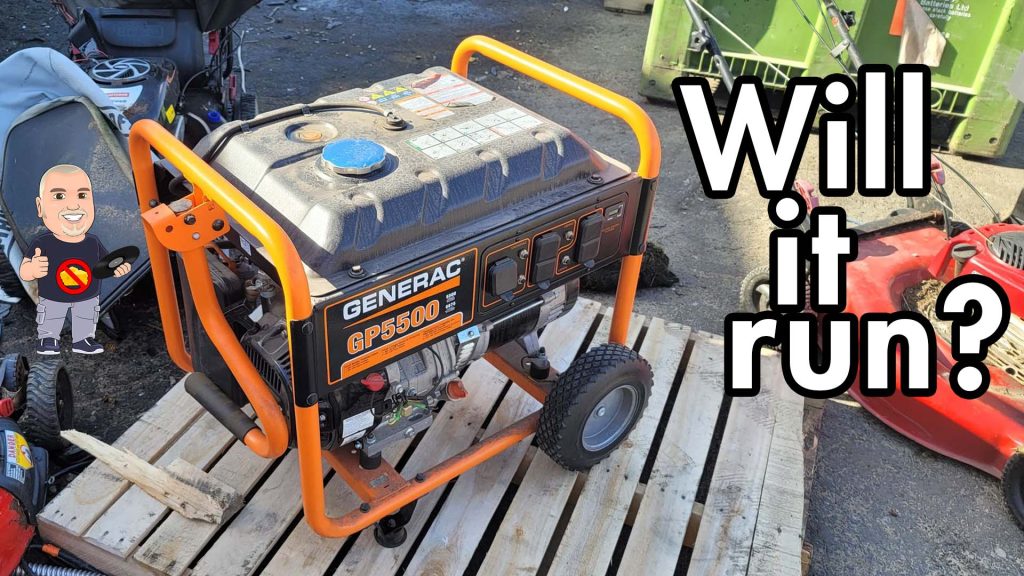 U Do It bought a generac GP5500 from a junk yard but will it run