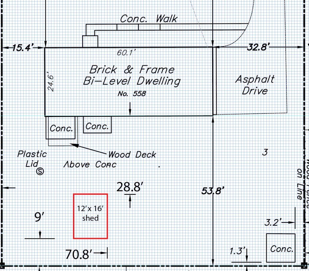 U Do It Site Plan for Shed