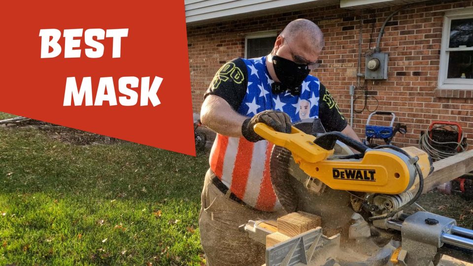 U Do It using RZ Mask dust mask while cutting pressure treated wood thumbnail Rev02