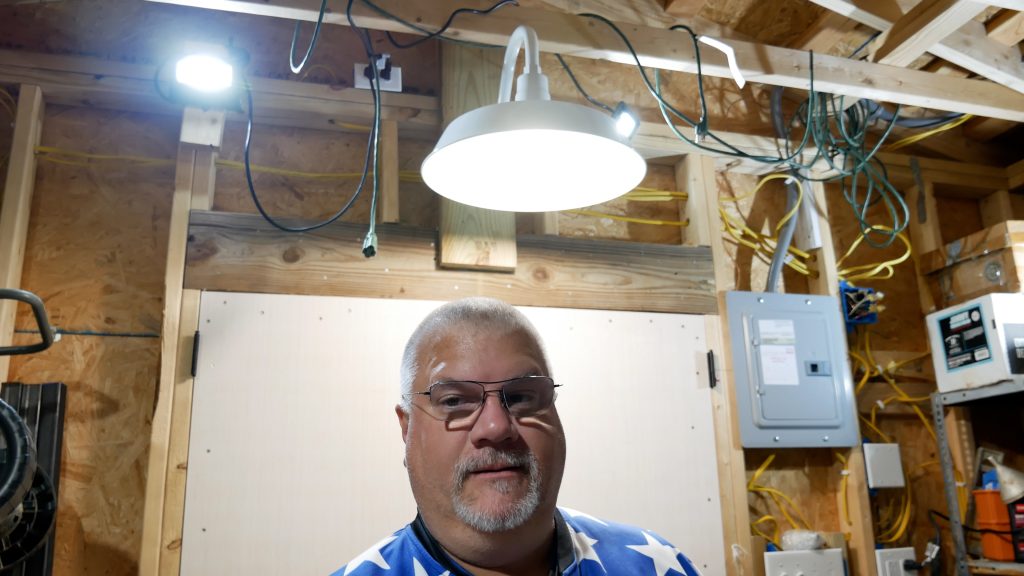 U Do It iunboxing and installation of the HTM Lighting Solutions 17 inch white gooseneck barn light in my shed